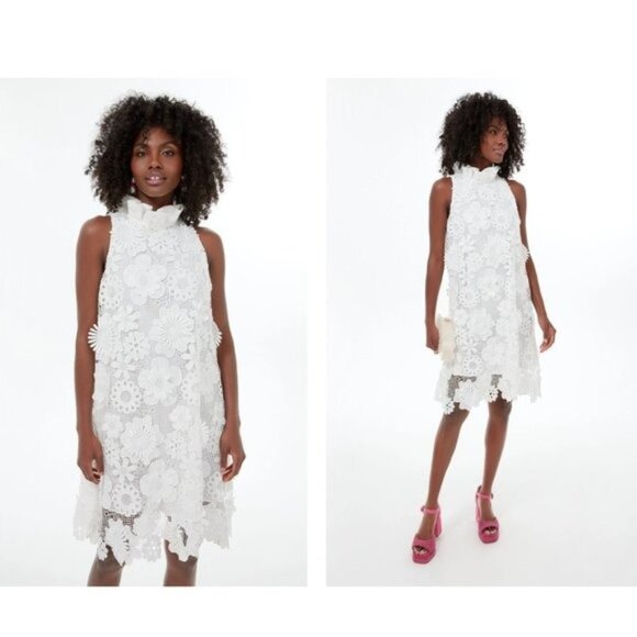 Tuckernuck Dresses & Skirts - Tuckernuck | NEW Blanc White Guipure Lace Blythe Sleeveless Mini Dress Size M